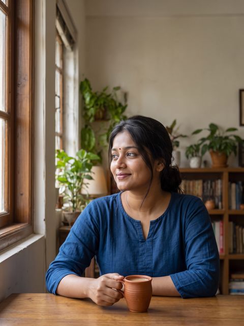 Example candid photo (fictional sample person)
